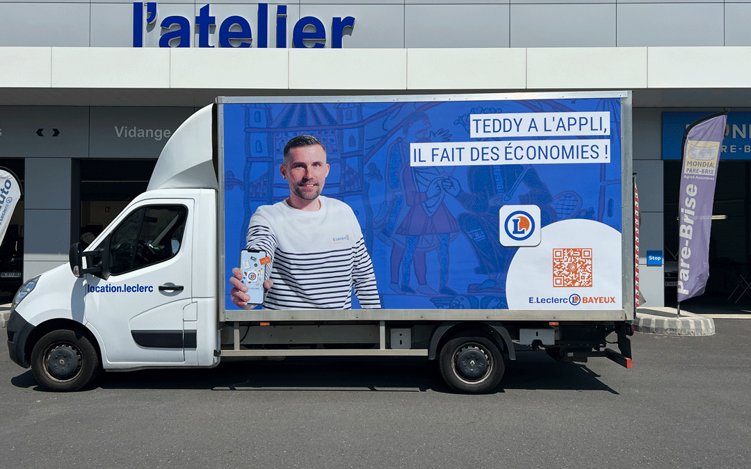 Teddy, star du design du camion de E.Leclerc Bayeux